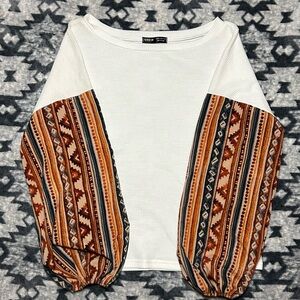 SHEIN Textured White Top